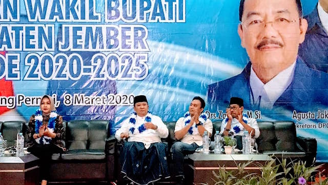 Bakal Calon Bupati Jember Hendy Siswanto Sampaikan Visi Misi di Partai Demokrat